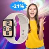 Apple Watch SE: sconto IMPERDIBILE del 21% su Amazon