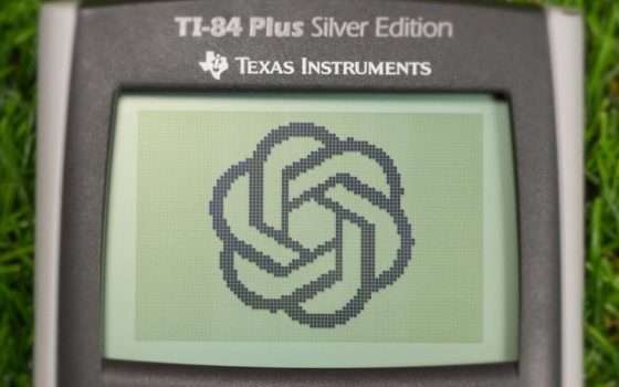 ChatGPT sulla calcolatrice Texas Instruments TI-84