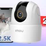 Telecamera WiFi 2.5K che ruota a 360°: ogni pericolo è ANNIENTATO, 27€