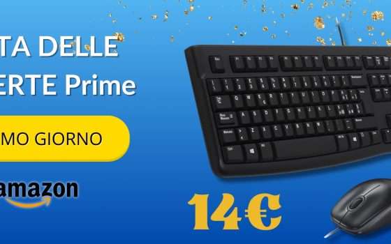 Logitech MK120 tastiera + mouse: meno di 24 ore per comprarli a 14€
