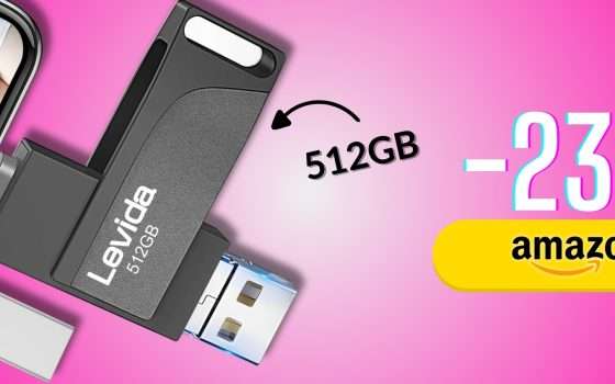 Libera lo spazio su iPhone e non solo: chiavetta USB da 512GB geniale