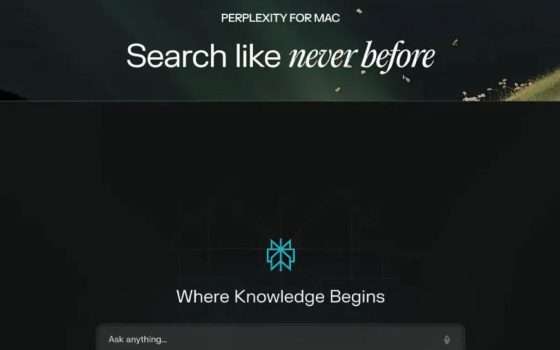 Perplexity AI in arrivo sui Mac con app nativa dal 15 ottobre