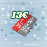 Prezzo imbattibile: MicroSD SanDisk 128GB a 13€ su Amazon solo per oggi