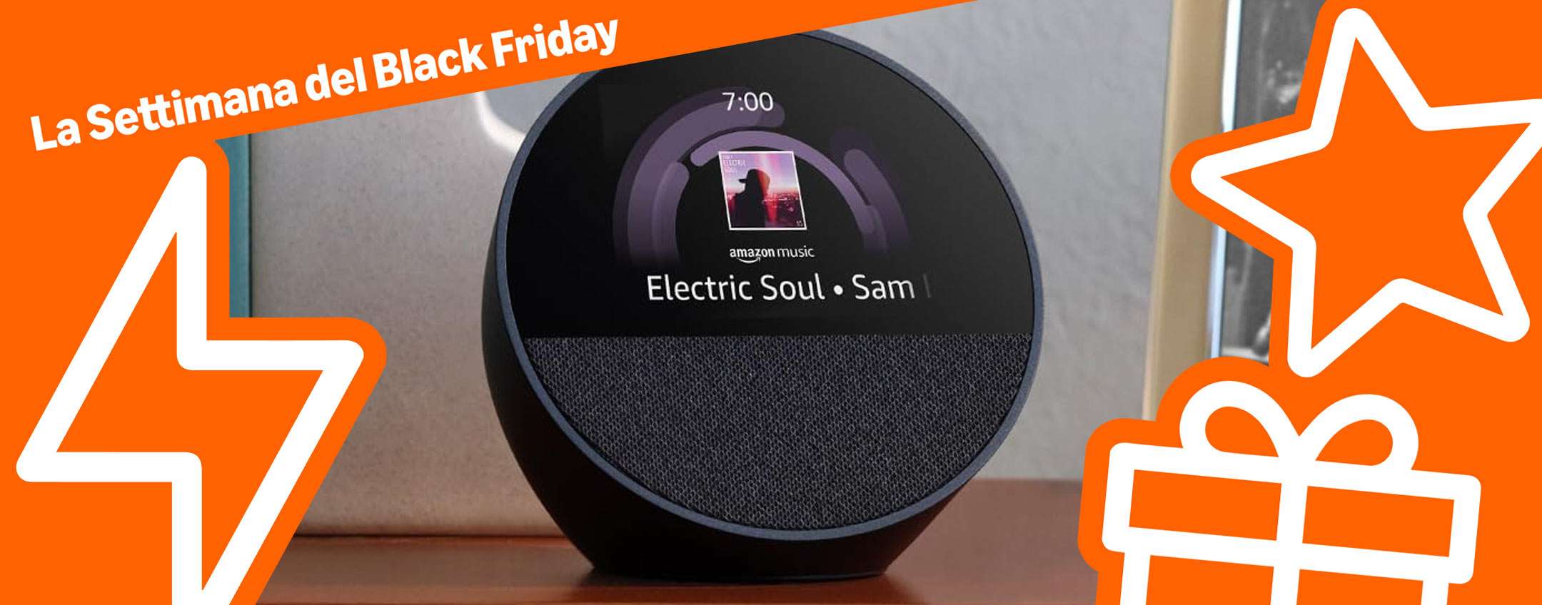 Echo Spot in offerta a -43%: la SVEGLIA del Black Friday