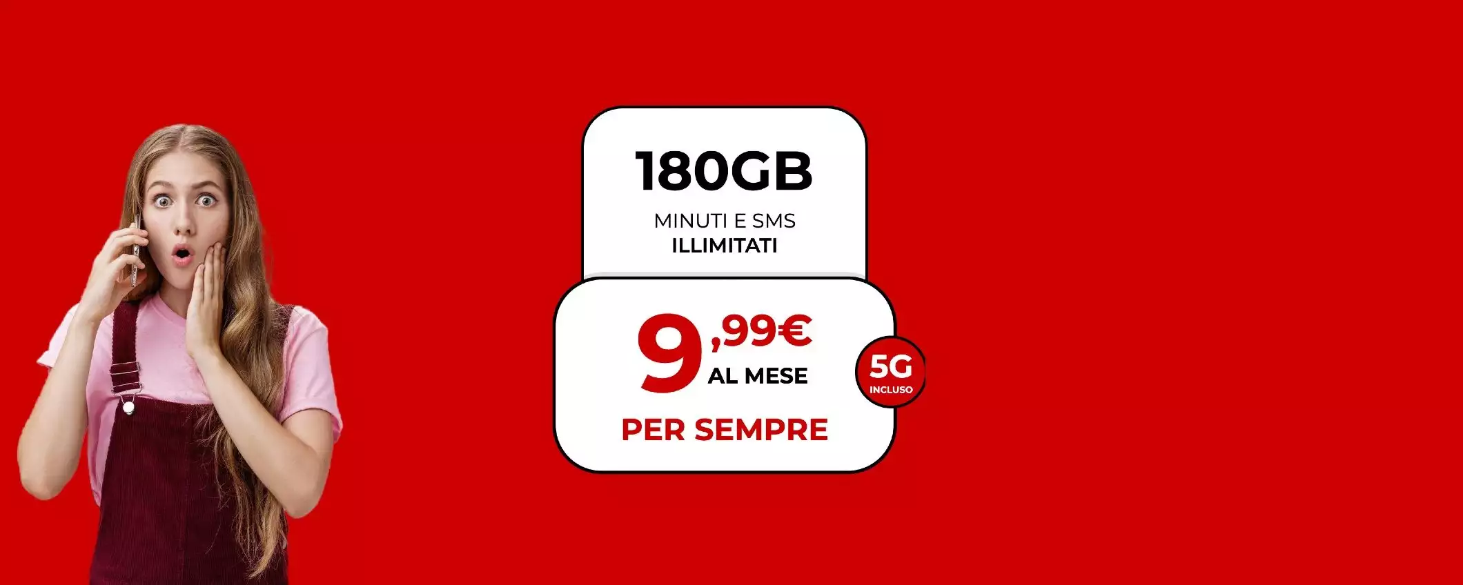 Se passi ora a Iliad hai 180 GB, minuti e SMS illimitati a 9,99€
