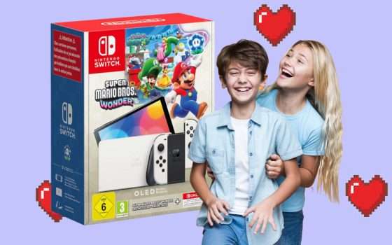 Nintendo Switch OLED + Super Mario Wonder + 12 mesi a 287€ su eBay