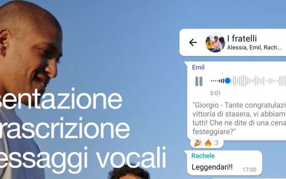 WhatsApp, arriva la trascrizione dei messaggi vocali ricevuti