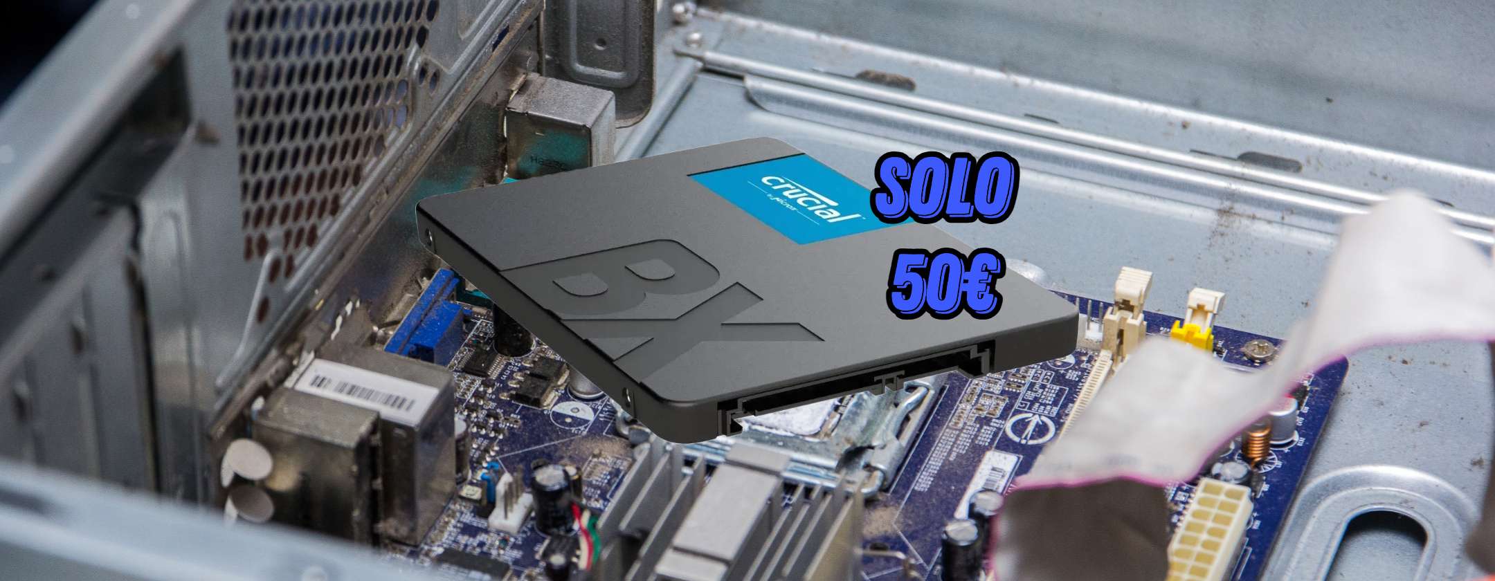 Dai nuova vita al tuo computer con il Crucial SSD BX500 1TB a 57€