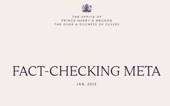 Harry e Meghan criticano Meta per lo stop al fact-checking