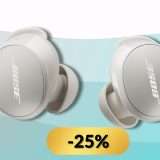 Bose QuietComfort, occhio al prezzo che crolla: auricolari premium