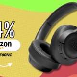 Amazon regala le JBL TUNE 760NC, lo sconto del 56% è la tua occasione