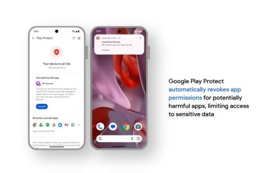 Google Play Protect revoca i permessi per le app Android dannose