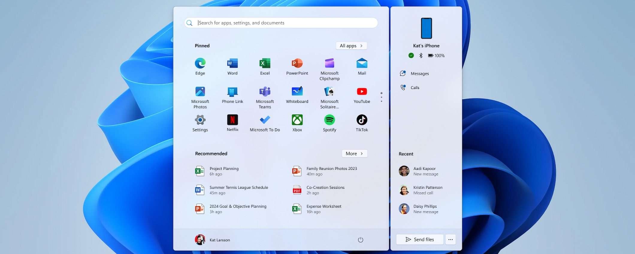 Windows 11: iPhone a portata di menu Start