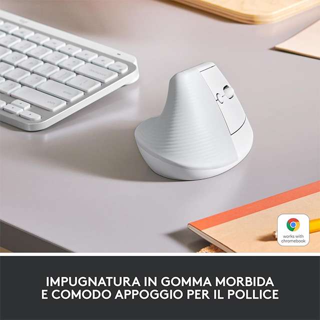 Il mouse verticale wireless Logitech Lift