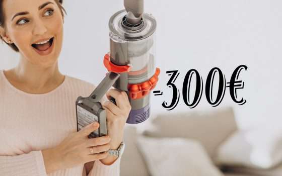 300€ di sconto su eBay per l'Aspirapolvere Dyson V15