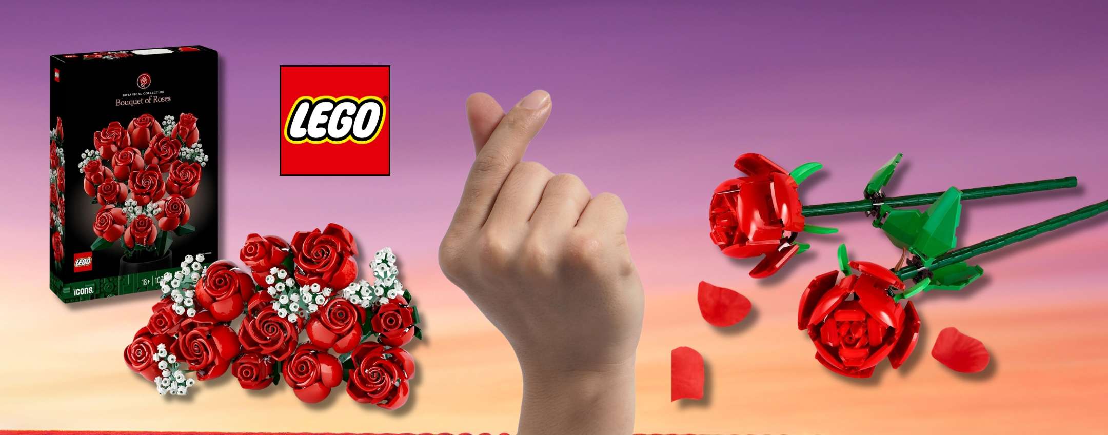 Fiori eterni per San Valentino con due set LEGO unici, regalo speciale