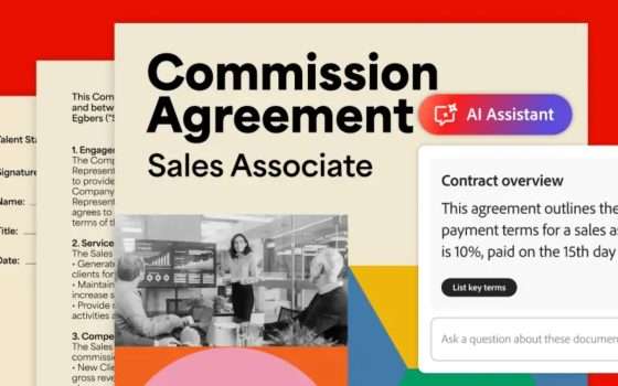 Acrobat sfrutta l'AI per semplificare la lettura dei contratti