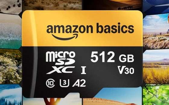 MINIMO STORICO per la microSD da 512 GB di Amazon Basics