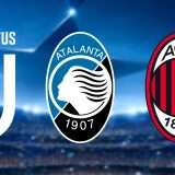 Juventus, Atalanta e Milan in Champions: quando e come vederle