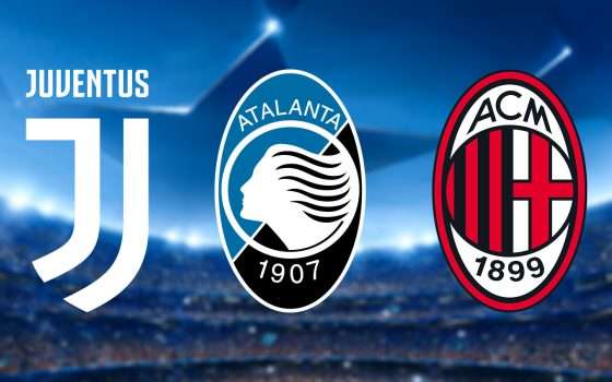 Juventus, Atalanta e Milan in Champions: quando e come vederle