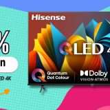Meno di 400€ per una la Hisense QLED 55
