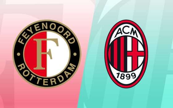 Come vedere Feyenoord-Milan in streaming: playoff di Champions
