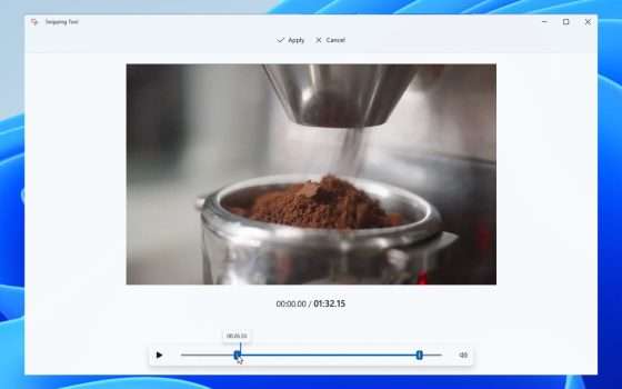 Strumento di cattura di Microsoft: arriva la funzione taglia