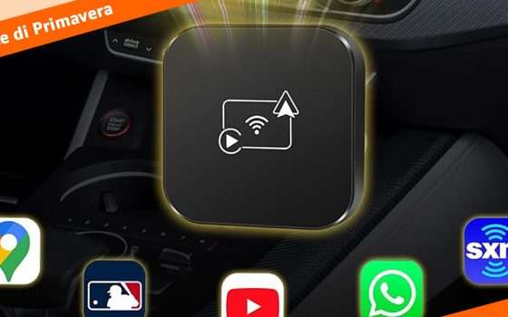 Adattatore wireless per CarPlay e Android Auto a 19€ su Amazon