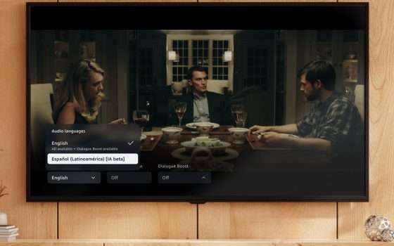 Prime Video, arriva il doppiaggio AI per i film e le serie TV