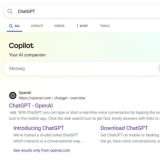 Bing, Copilot in cima ai risultati per chi cerca ChatGPT o Gemini