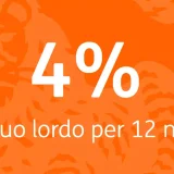 Conto Arancio di ING ti dà un tasso di interesse del 4% annuo lordo