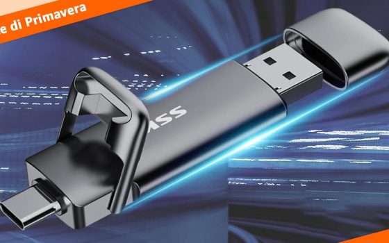 Festa delle Offerte di Primavera: SSD portatili 2-in-1 da soli 24€