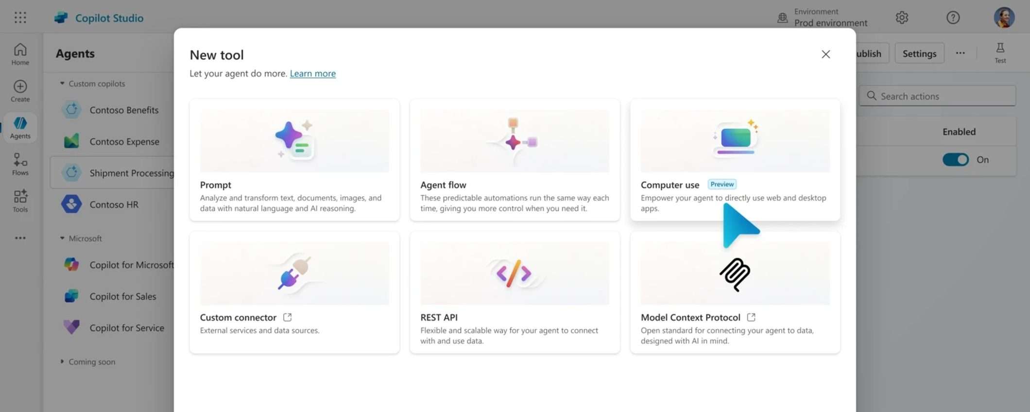 Copilot Studio: agenti AI interagiscono con siti e app