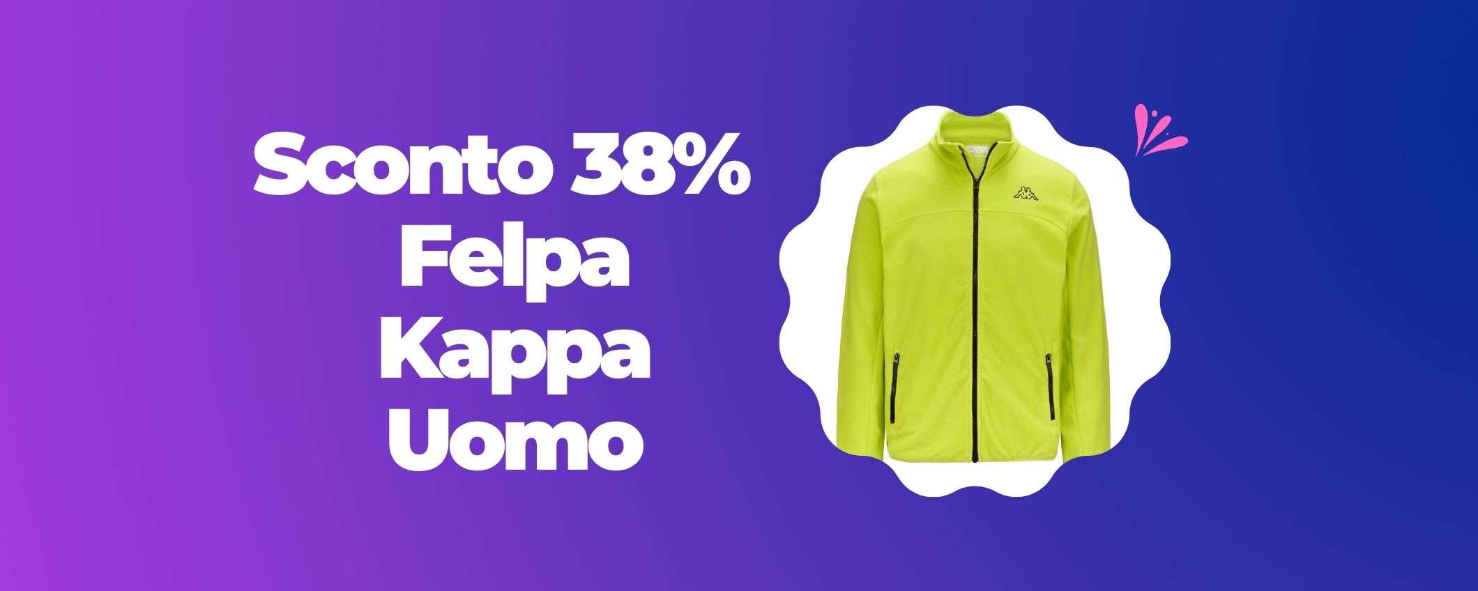 Non lasciartela sfuggire: la felpa Kappa LOGO WIND è in offerta per pochi giorni