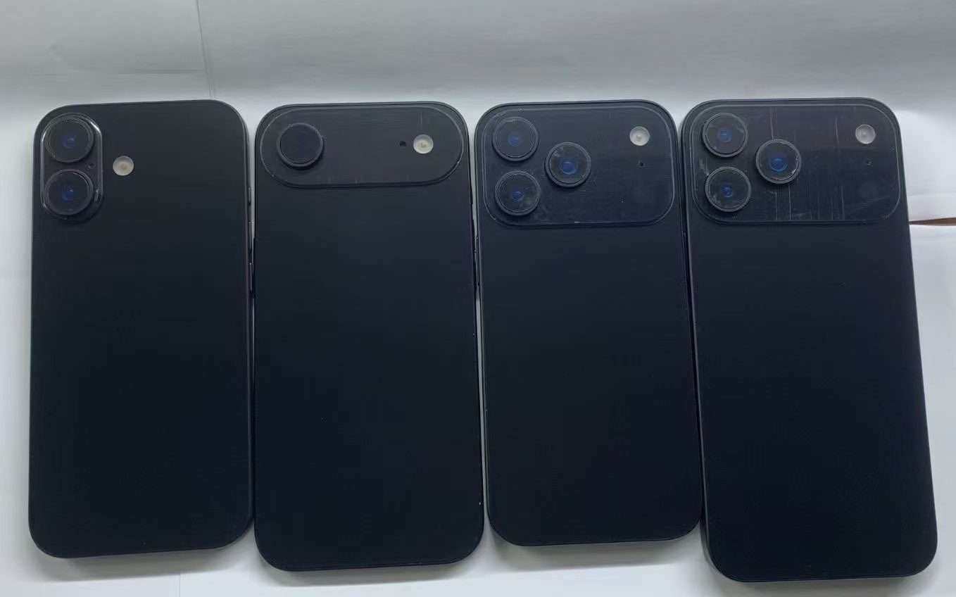 iPhone 17: la gamma al completo svelata dai dummy