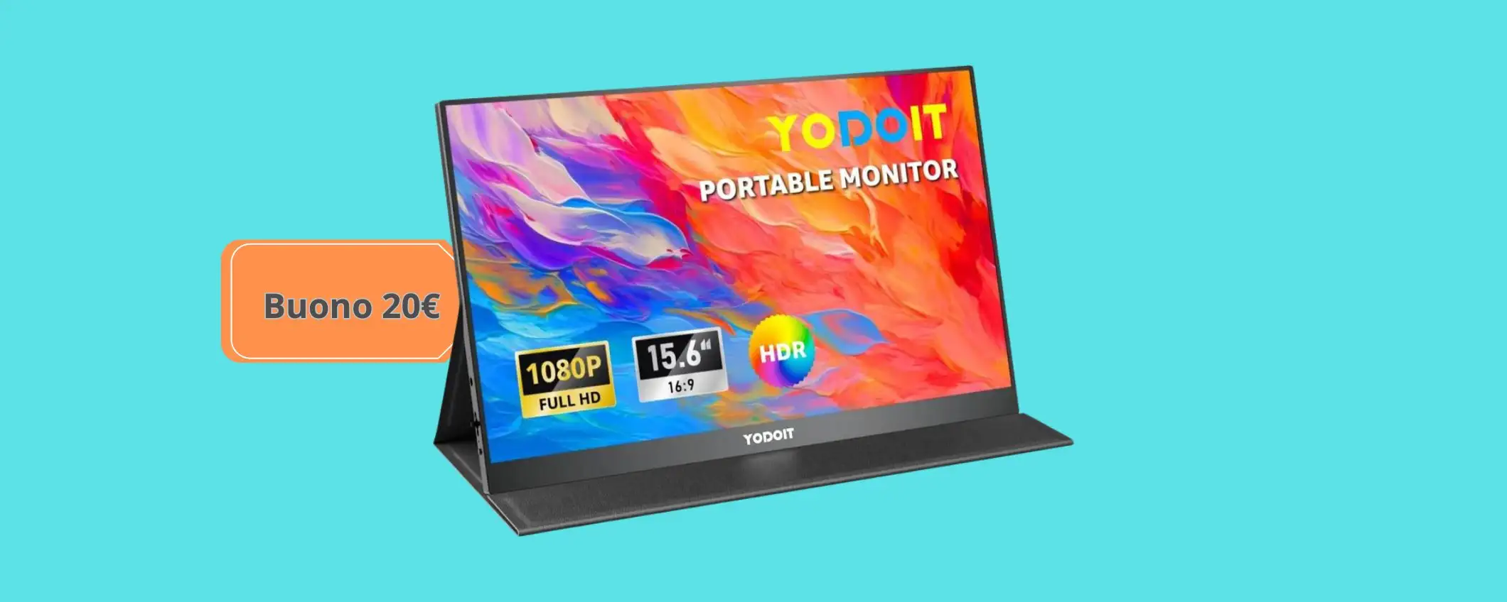 Ti bastano meno di 80€ per avere un monitor portatile da 15,6”
