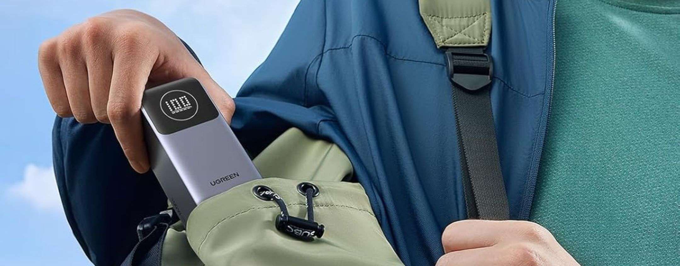Power Bank 12000mAh 100W: potentissimo e rapidissimo, 30% di sconto su Amazon