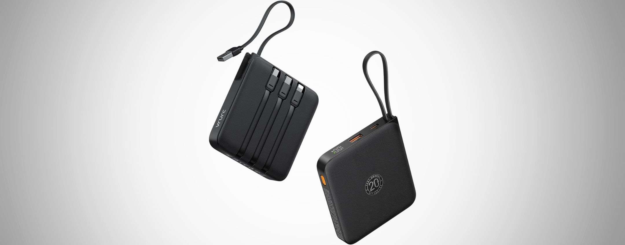 Power bank 20.000mAh con 4 cavi integrati: lo SCONTO è una meraviglia (-46%)