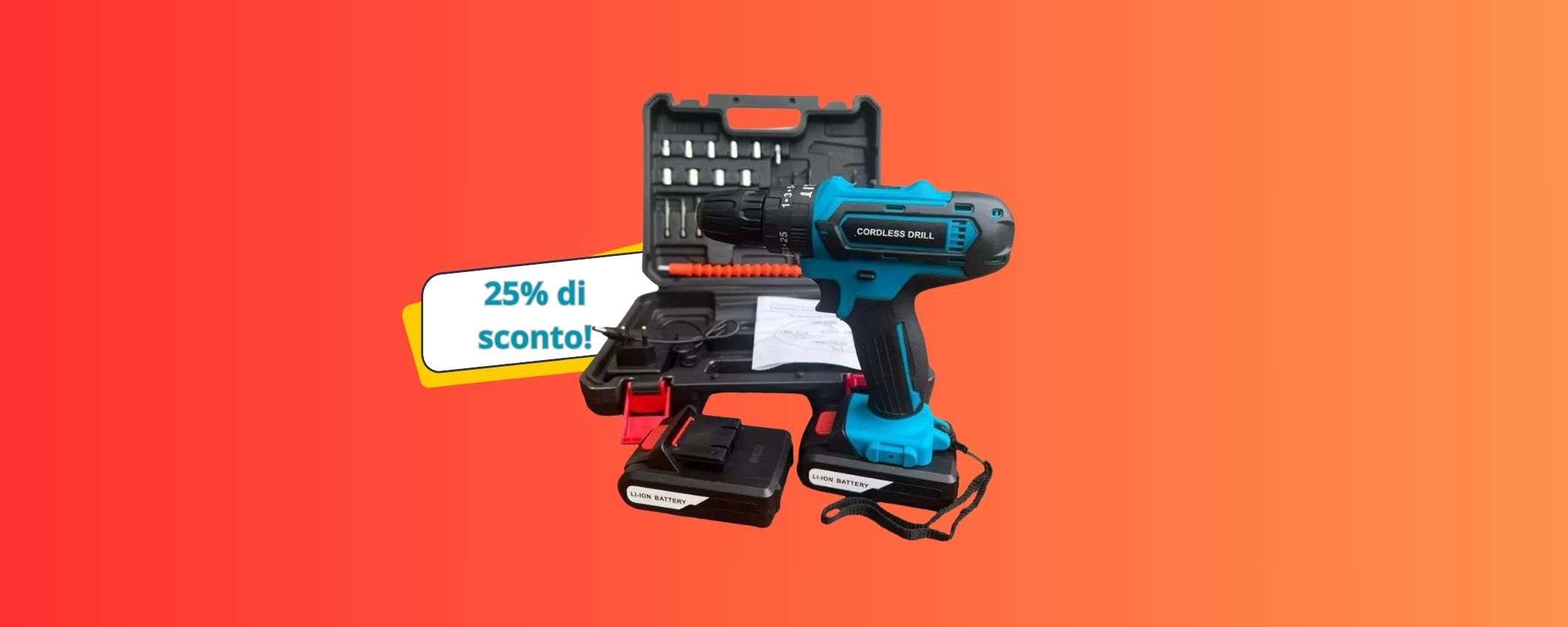 Scopri il trapano avvitatore senza fili in offerta che semplifica ogni lavoro domestico