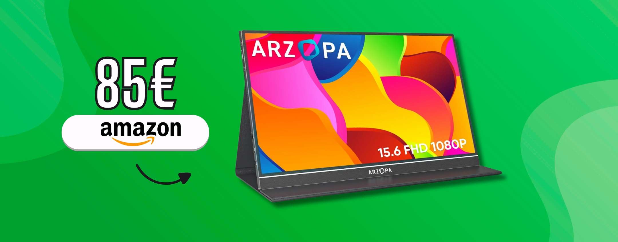 Monitor Portatile 15,6″ per espandere gli orizzonti: FHD a meno di 90€