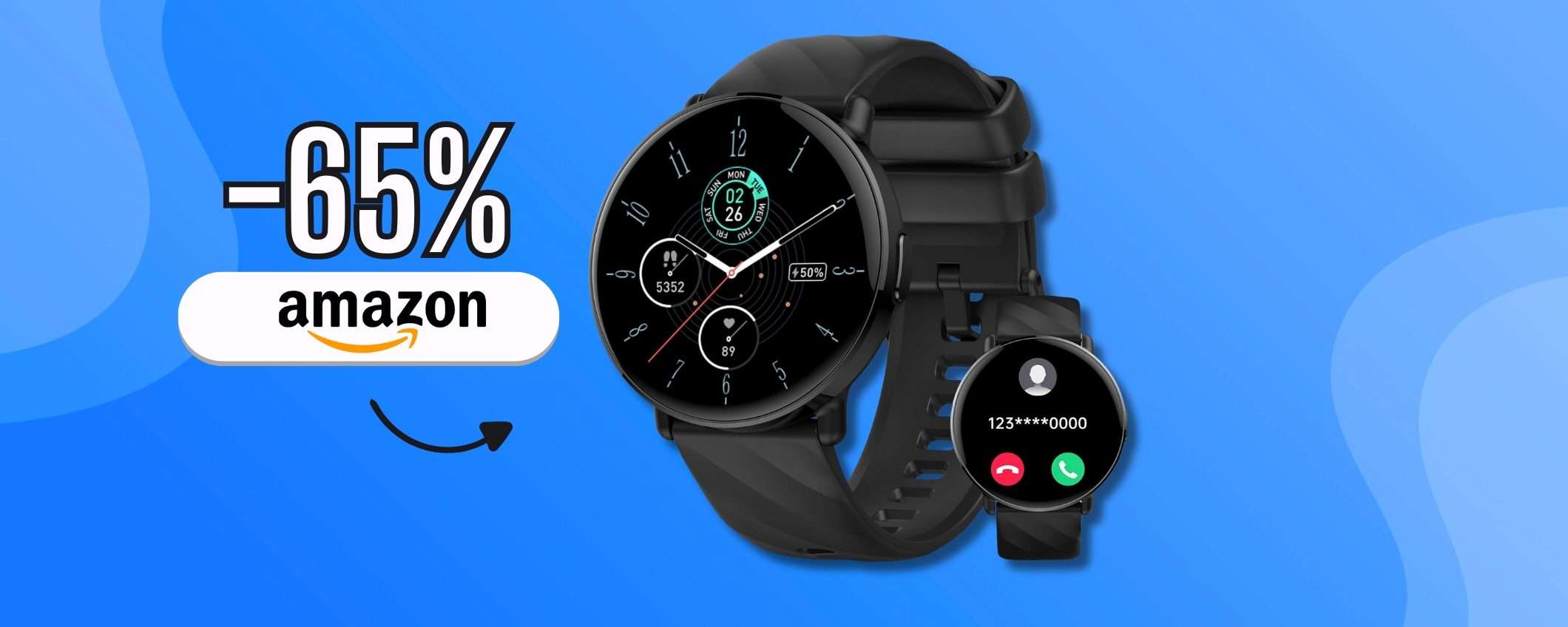 Smartwatch con rapporto qualità/prezzo spettacolare, funzioni al TOP