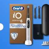 Oral-B iO 6,  il kit completo con 3 testine incluse: prezzo stroncato