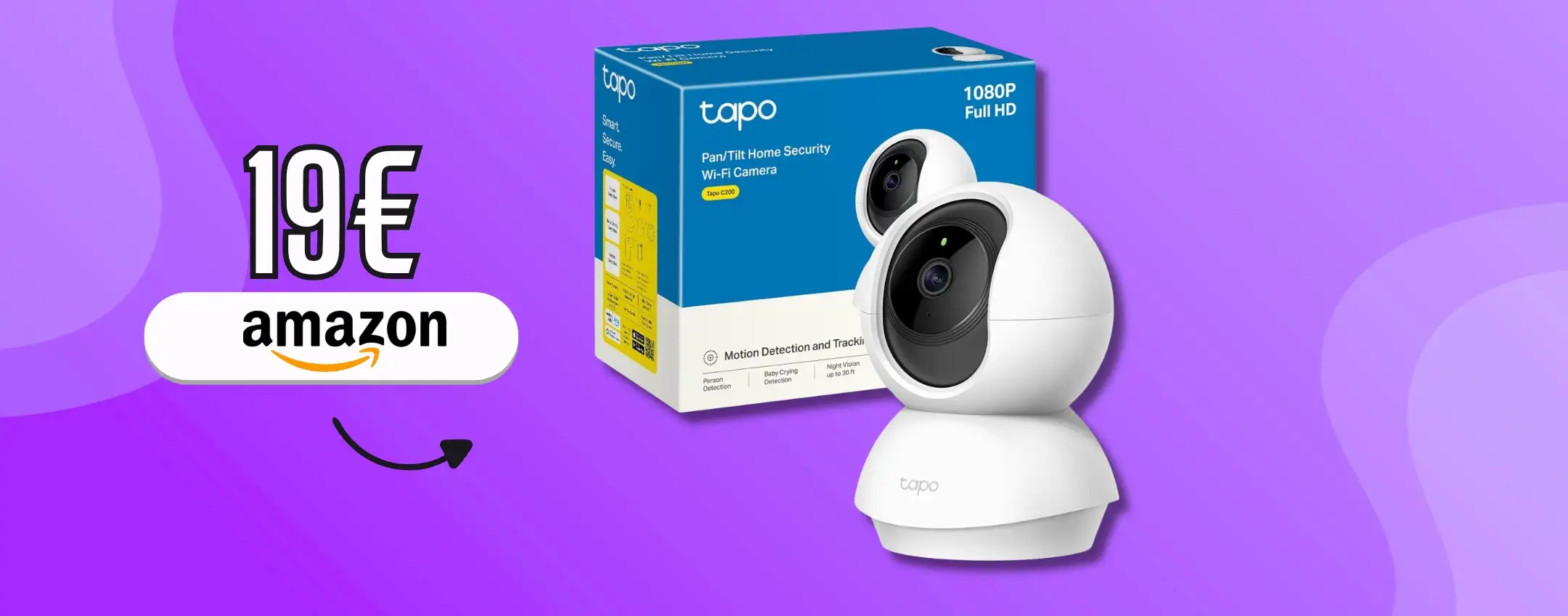 La tua sicurezza costa appena 19€ con Tapo C200 in casa (non ha rivali)
