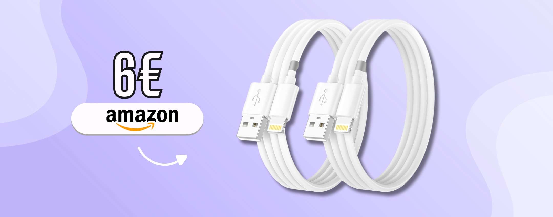 Doppio cavo Lightning iPhone: di qualità e con certificazione MFi a soli 6€