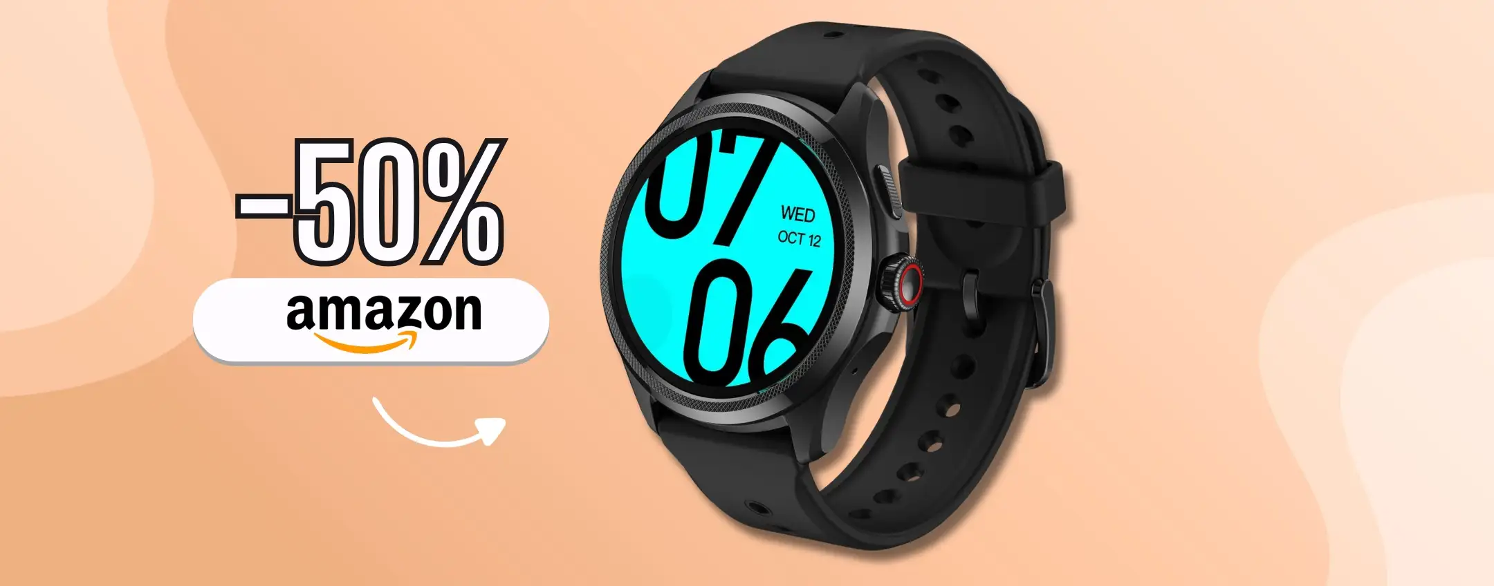Ticwatch Pro 5 costa meno della metà su Amazon, smartwatch ultra tech