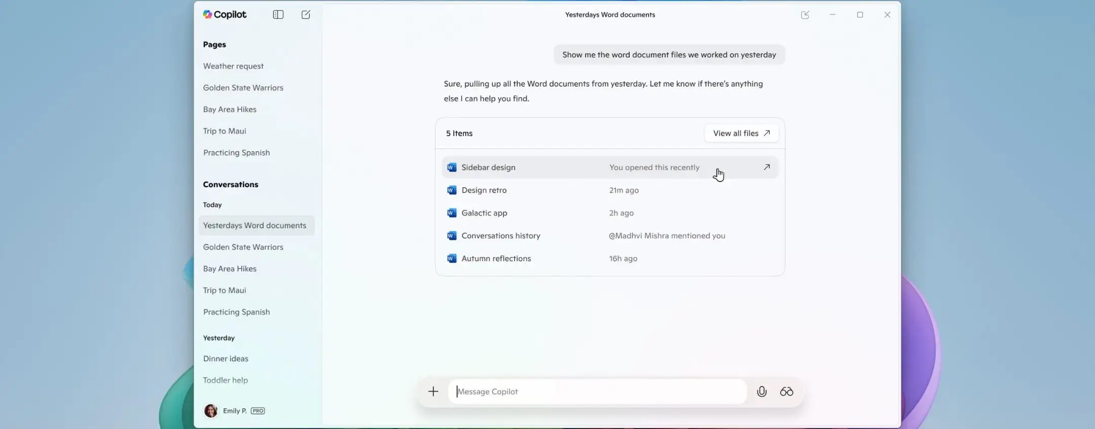 Copilot su Windows 11, cerca file e risponde alle domande