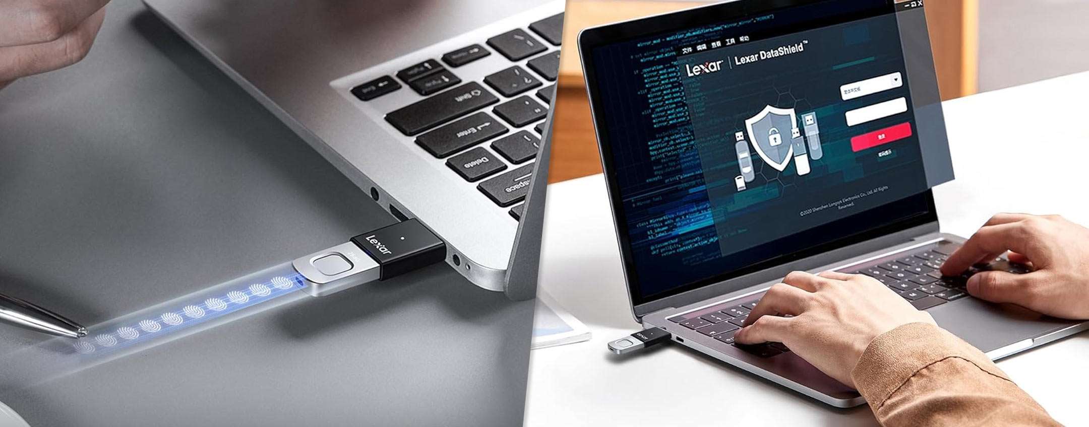 Pendrive Lexar da 256 GB ultraveloce e con fingerprint: lo sconto