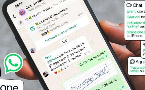 WhatsApp aggiorna chat, chiamate e canali