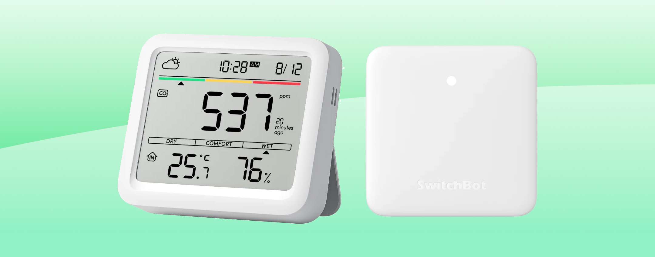 SwitchBot: il rilevatore di CO2 più venduto in forte sconto (coupon)