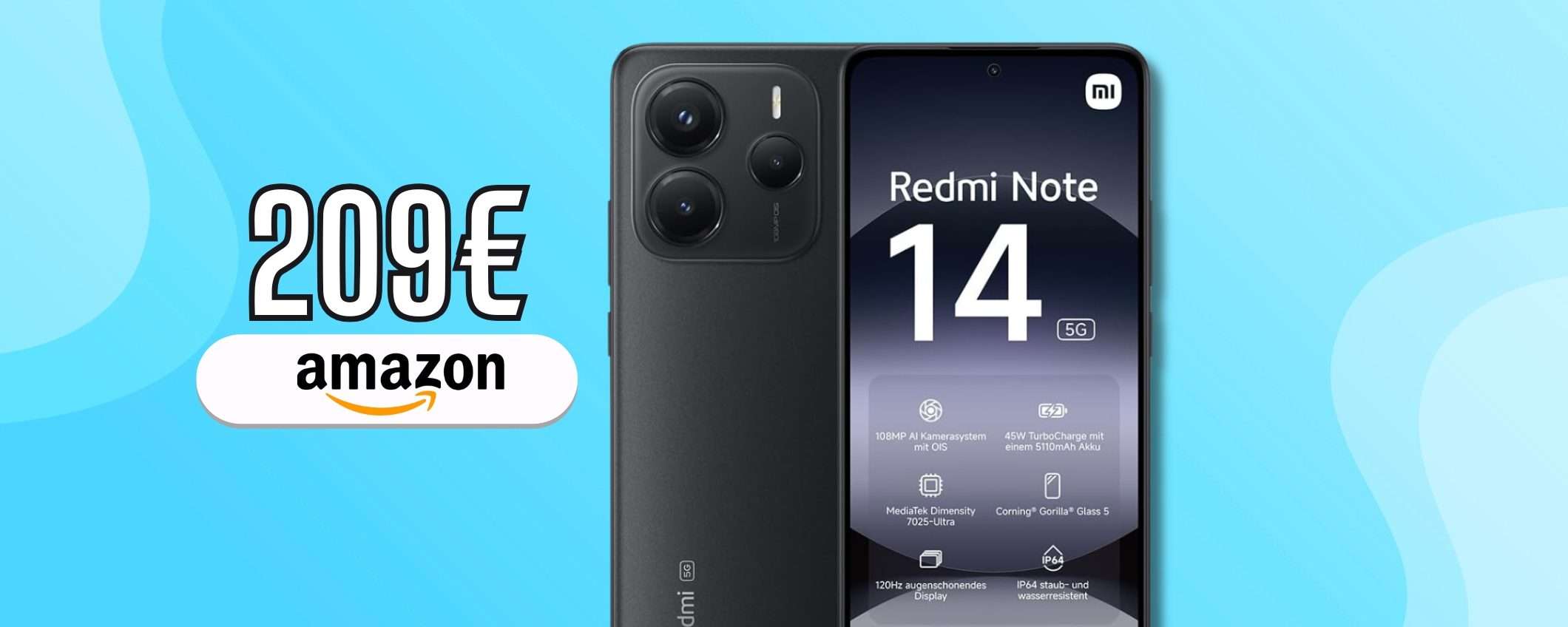 Xiaomi Redmi Note 14 è la scelta intelligente: prezzo Amazon d'occasione